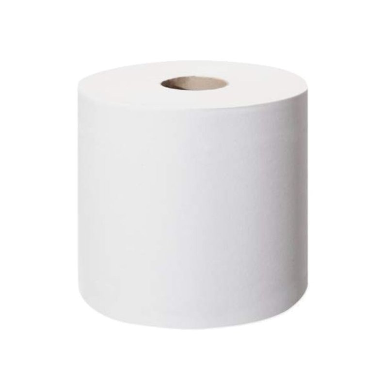 Toiletpapir, Tork T9 Advanced, 2-lags, Mini, 111,6m x 13,4cm, �14,9cm, hvid, genanvendt papir