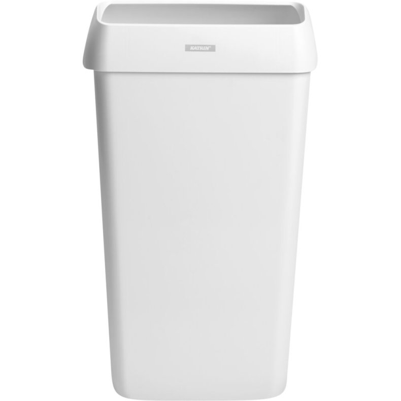 Affaldsspand, Katrin, hvid, plast, 25 l, forberedt til v�gmontering inkl. materialer til montering