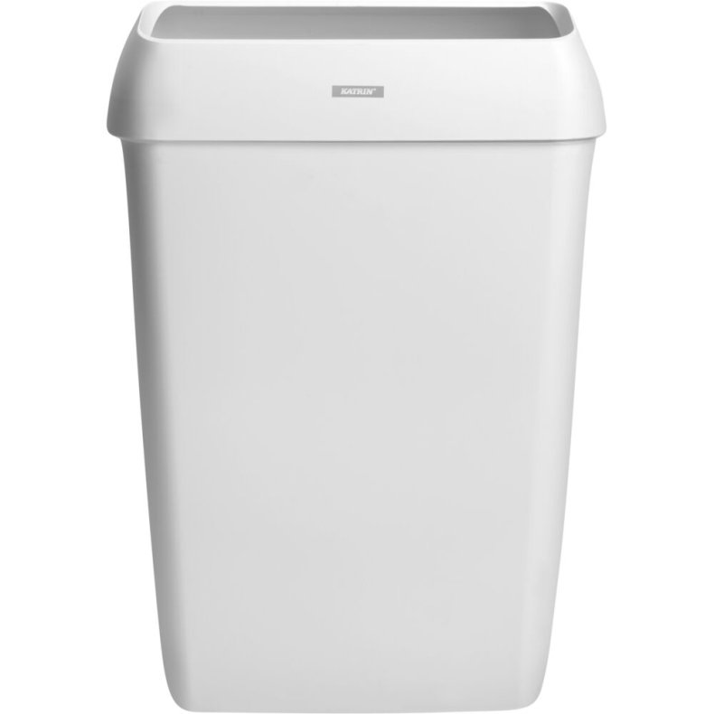 Affaldsspand, Katrin, hvid, plast, 50 l, forberedt til v�gmontering inkl. materialer til montering