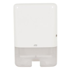 Dispenser, Tork H2, Midi, 10,2x30,2x44,4cm, hvid, plast, til h�ndkl�deark maks dybde 8,5 cm og maks bredde 21,5 cm