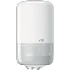 Dispenser, Tork M1, Mini, 16,5x17,4x32,1cm, hvid, plast, til mini h�ndkl�deruller med centertr�k