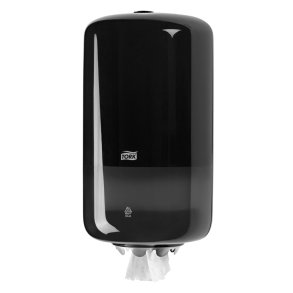 Dispenser, Tork M1, Mini, 16,5x17,4x32,1cm, sort, plast, til mini h�ndkl�deruller med centertr�k