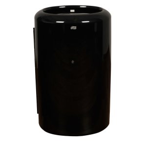 Affaldsbeholder, Tork B1, sort, plast, 50 l, forberedt til v�g- eller jordmontering inkl. materiale til montering