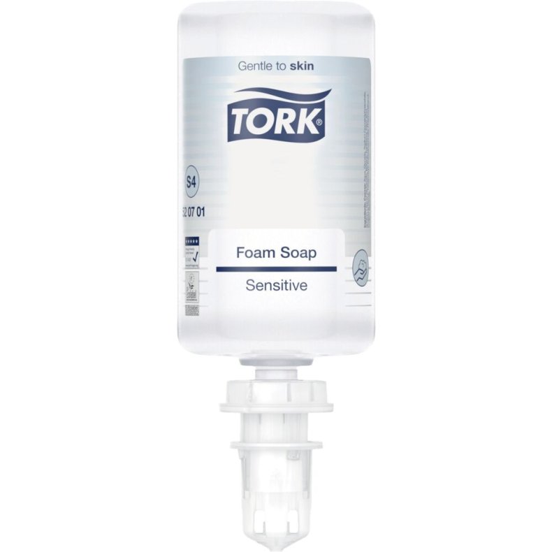Skums�be, Tork S4 Sensitiv, 1000 ml, uden farve og parfume,0,4 ml pr. dosering