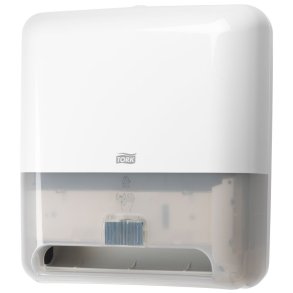 Dispenser, Tork H1, 20,6x33,1x36,8cm, hvid, plast, til h�ndkl�deruller