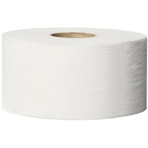 Jumborulle, Tork T2 Universal, 1-lags, Mini, 240m x 9,4cm, �18,8cm, ubleget, genanvendt papir