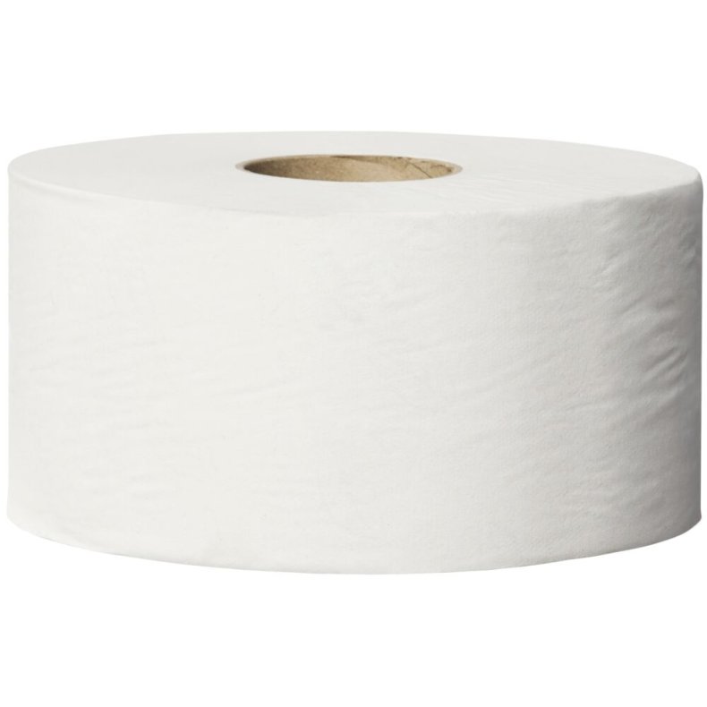Jumborulle, Tork T2 Universal, 1-lags, Mini, 240m x 9,4cm, �18,8cm, ubleget, genanvendt papir