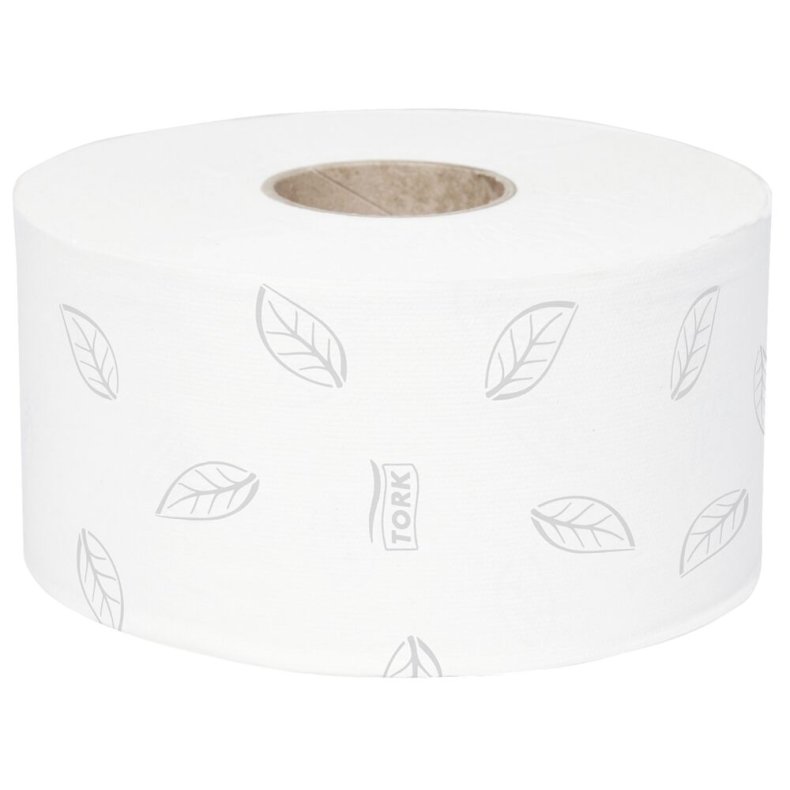 Jumborulle, Tork T2 Advanced, 2-lags, Mini, 170m x 9,4cm, �18,8cm, hvid, genanvendt papir