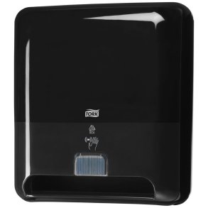 Dispenser, Tork H1, 20,6x33,1x36,8cm, sort, plast, til h�ndkl�deruller *Denne vare tages ikke retur*