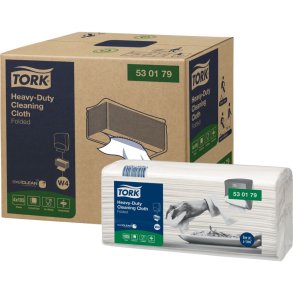 Industriaft�rring, Tork W4, 1-lags, 41,5x35,5cm, 10,8 cm, hvid, polyester/PP/nyfiber