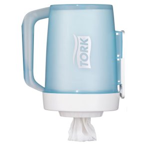 Dispenser, Tork M1, Mini, 23,9x18,5x26,3cm, turkis, plast, til mini h�ndkl�deruller med centertr�k *Denne vare tages ikke retur*