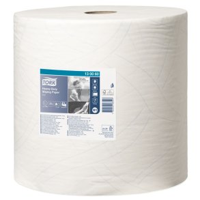 V�rkstedsrulle, Tork W1, 2-lags, 340m x 36,9cm, �37,5cm, hvid, nyfiber