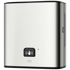Dispenser, Tork H1, 20,4x34,5x37,3cm, gr�, rustfrit st�l, til h�ndkl�deruller *Denne vare tages ikke retur*