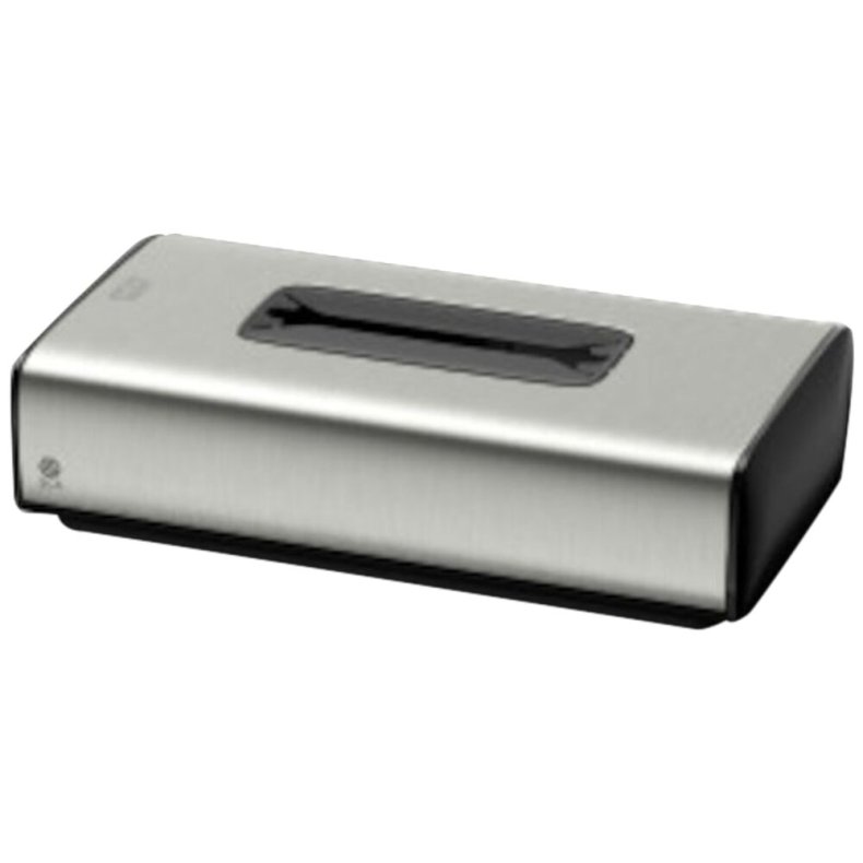 Dispenser, Tork F1, 25,6x13,6x6,7cm, gr�, rustfrit st�l, til ansigtsservietter *Denne vare tages ikke retur*
