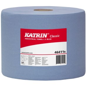 V�rkstedsrulle, Katrin Classic, 2-lags, 380m x 22cm, �29cm, bl�, nyfiber