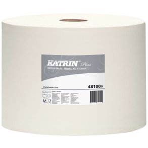 V�rkstedsrulle, Katrin Plus, 4-lags, 360m x 26,5cm, �36cm, hvid, nyfiber *Denne vare tages ikke retur*