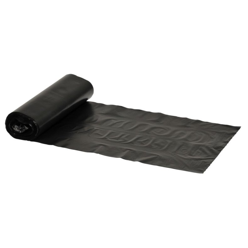 Affaldspose, til skakt, 20 l, sort, HDPE/virgin, 37x65cm