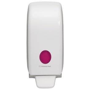 Dispenser, Kimberly-Clark Aquarius, 1000 ml, hvid, plast, til s�be og desinfektion