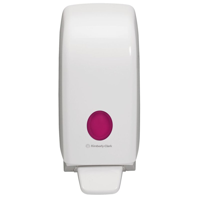 Dispenser, Kimberly-Clark Aquarius, 1000 ml, hvid, plast, til s�be og desinfektion