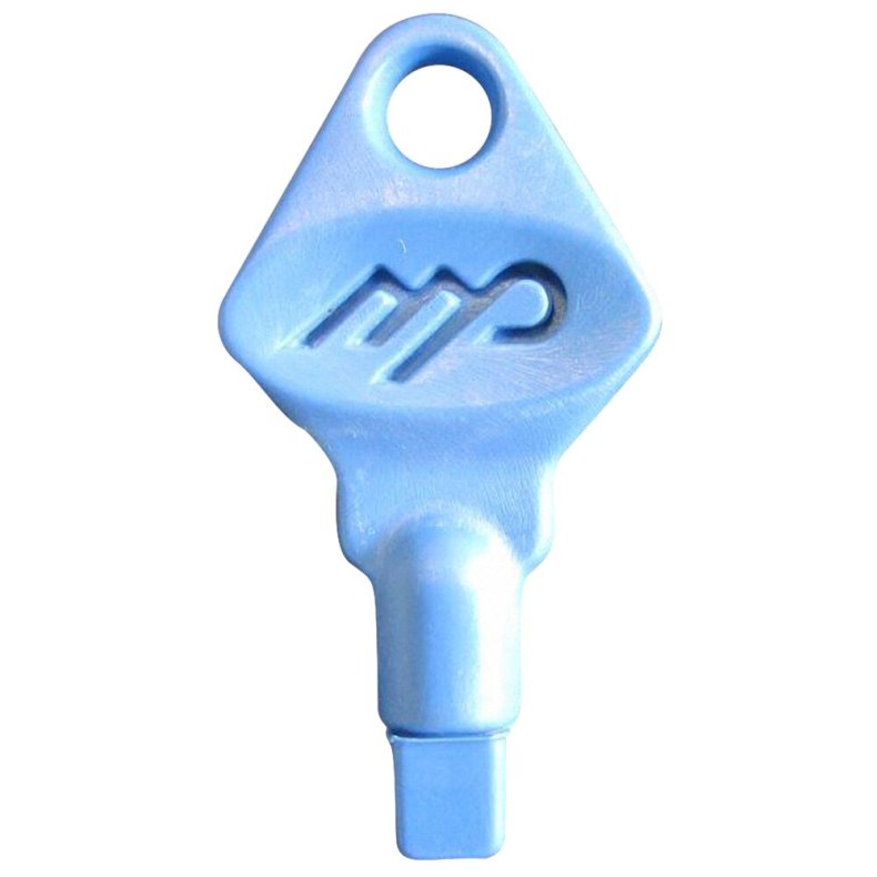 N�gle, bl�, plast, til hvid plast dispenser, 5 stk.