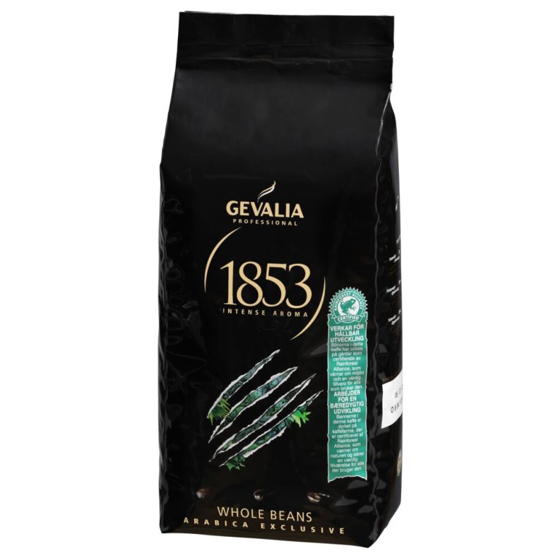 Kaffe, Gevalia 1853 Professionel, helb�nner, 1 kg *Denne vare tages ikke retur*