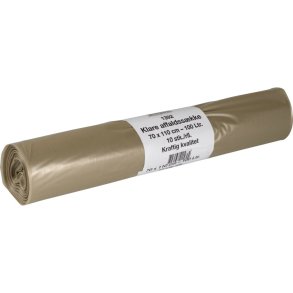 S�k, 100 l, klar, LDPE/genanvendt, 70x110cm
