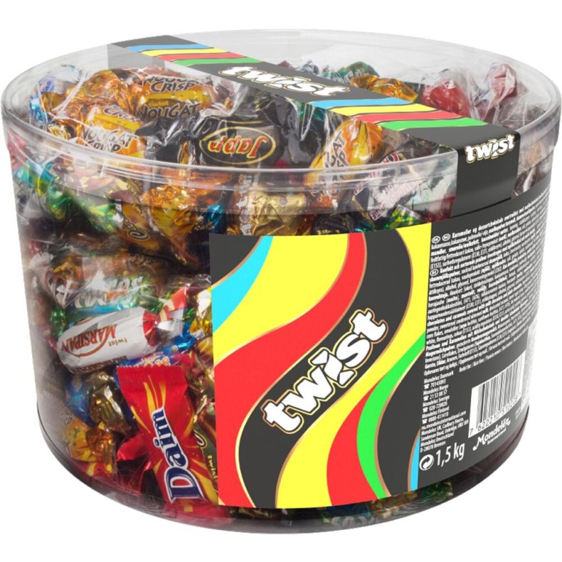 Chokolade, Twist, cylinder, 1,5 kg