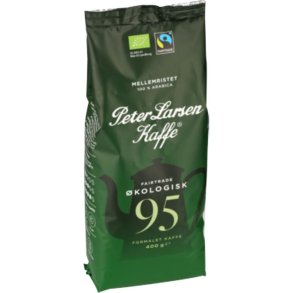 Kaffe, Peter Larsen Blanding 95, formalet, �kologisk, 400 g *Denne vare tages ikke retur*