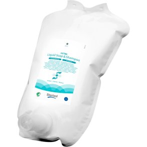 H�nd, H�r og bodyshampoo, Sterisol, 2500 ml, uden farve, parfume og konserveringsmidddel, flydende