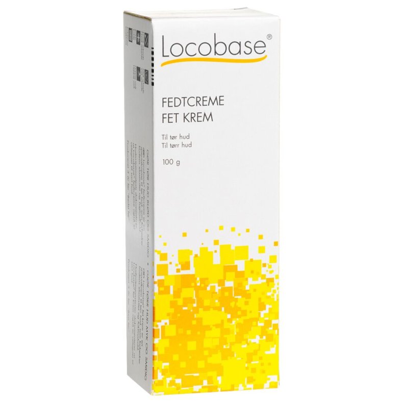Fedtcreme, Locobase, 100 ml, uden farve og parfume, 70% fedt