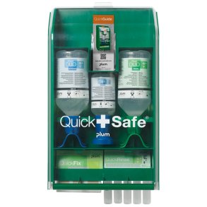 F�rstehj�lpsstation, Plum QuickSafe Chemical Industry, 25,3x43cm, klar, steril *Denne vare tages ikke retur*