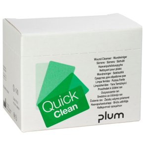 S�rrenseserviet, QuickClean, 20x13cm, nonwoven/vand, steril *Denne vare tages ikke retur*