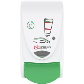 Dispenser, SCJ Professional Restore, 1000 ml, hvid, manuel, med gr�n knap