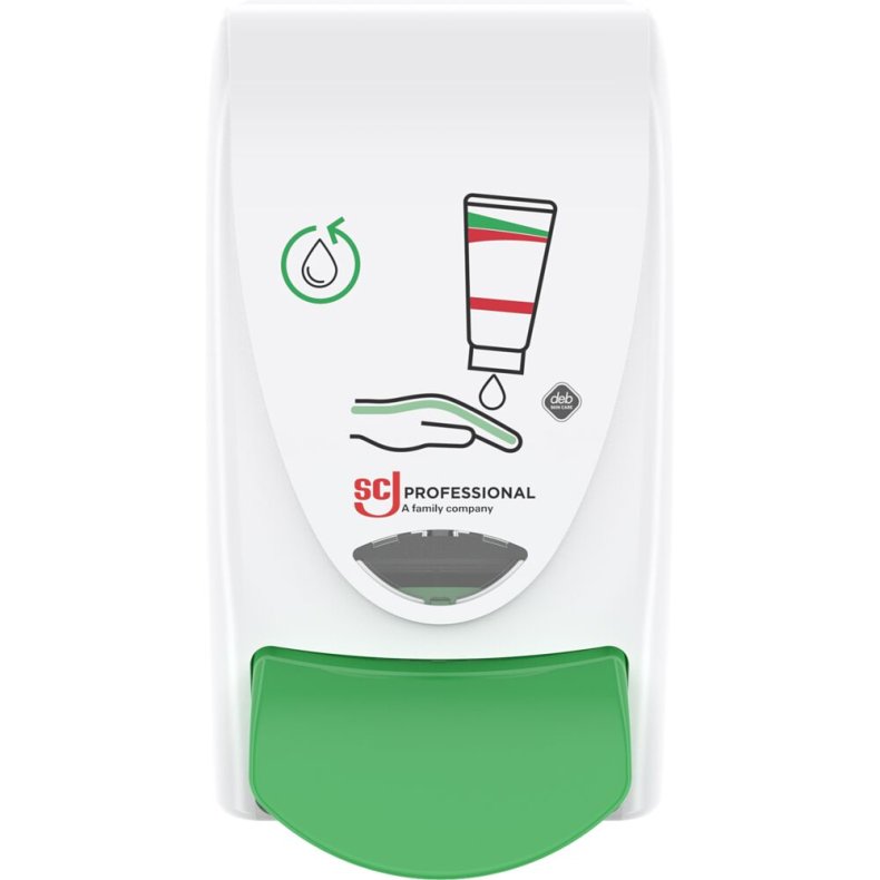 Dispenser, SCJ Professional Restore, 1000 ml, hvid, manuel, med gr�n knap