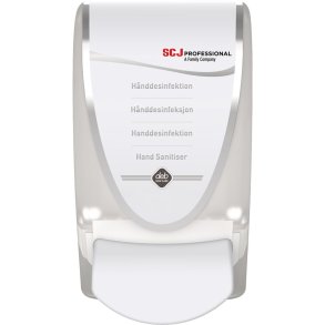 Dispenser, SCJ Professional, 1000 ml, hvid, h�nddesinfektion, manuel,0,7 ml pr. dosering