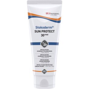 Solcreme, SCJ Professional Stokoderm Sun Protect 30 PURE, 100 ml, vandfast, uden parfume, SPF 30