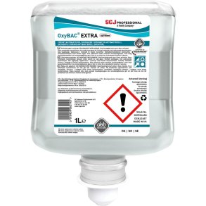 Skums�be, antibakteriel, SCJ Professional, 1000 ml, uden farve og parfume, Double Dose Pumpe (1,5ml)