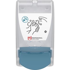 Dispenser, SCJ Professional OxyBac, 1000 ml, hvid, manuel, med lysebl� knap,0,75 ml pr. dosering