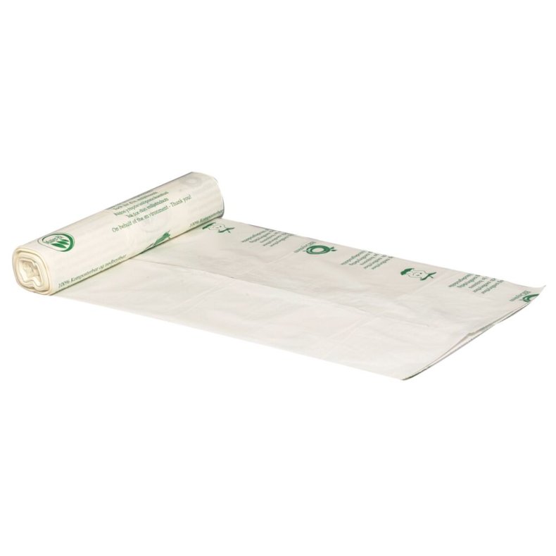 Bios�k, BioBag, 240 l, transparent gr�n, mater-bi, 113x139cm, 190-240 l, transparent