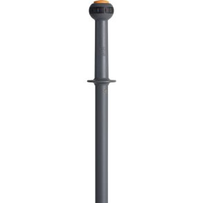 Teleskopskaft med klik, Vikan, �3,2cm, gr�, aluminium/PP, 123,5-177cm