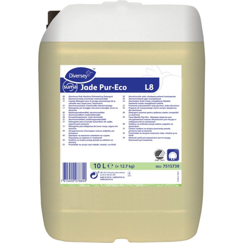 Maskinopvask, Diversey Suma Jade Pur-Eco L8, 10 l, alusikker, uden klor