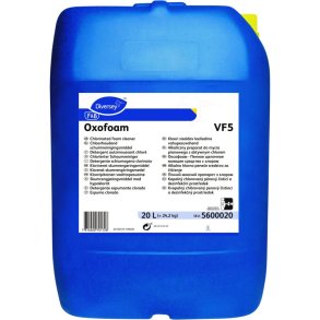 Skumreng�ring, Diversey Oxofoam VF5, 20 l, alkalisk/affedtende, med klor, uden farve og parfume *Denne vare tages ikke retur*