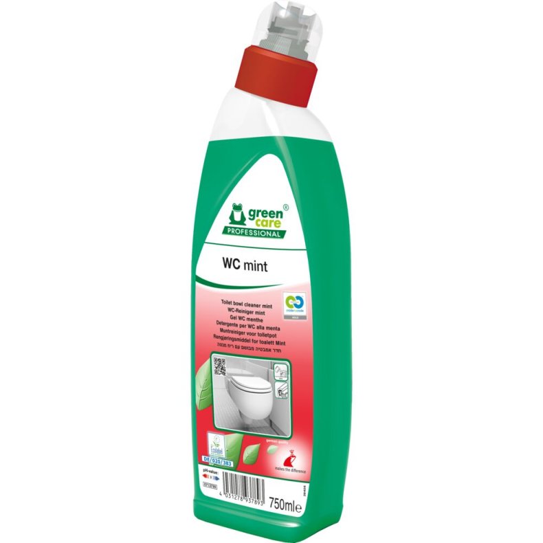 Toiletrens, Green Care Professional, 750 ml, mint, med farve og parfume
