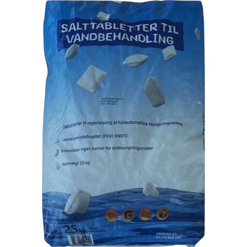 Salttabletter, til bl�dg�ringsanl�g, helpalle, 100x120cm, 25 kg *Denne vare tages ikke retur*
