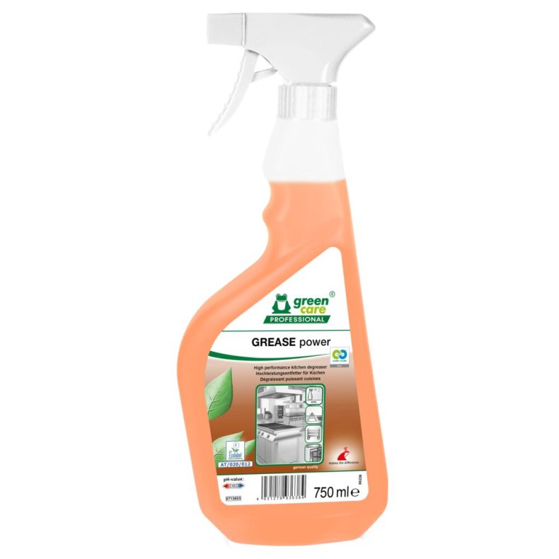 Ovn- og grillreng�ring, Green Care Professional GREASE Power, 750 ml, klar-til-brug, med farve, uden parfume