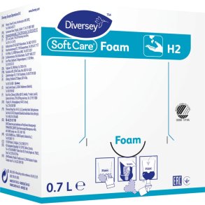 Skums�be, Diversey Soft Care Foam H2, 700 ml, uden farve med parfume