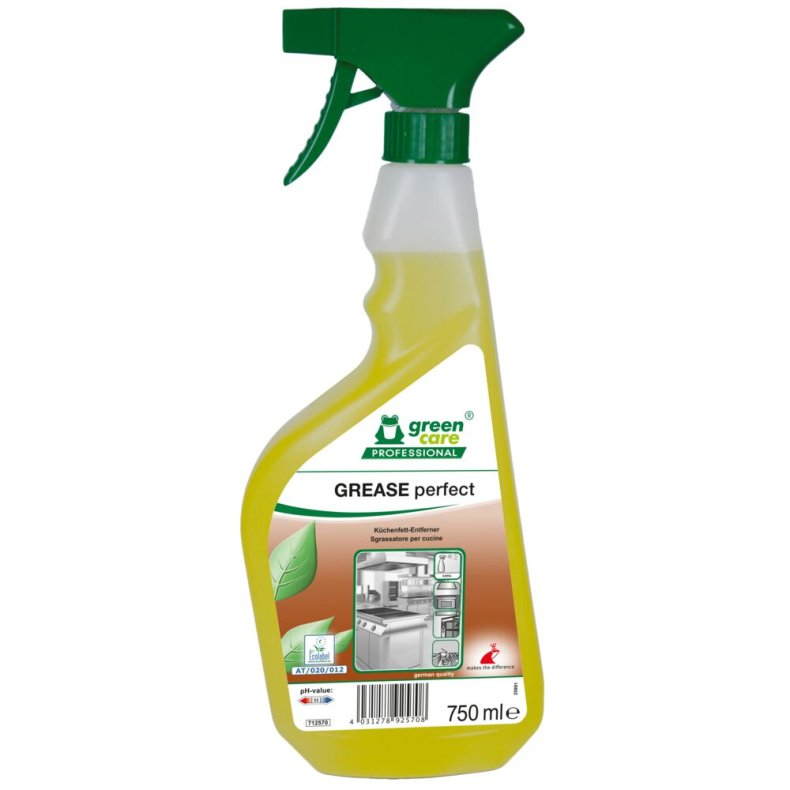 K�kkenaffedter, Green Care Professional GREASE Perfect, 750 ml, klar-til-brug, med farve, uden parfume