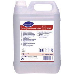 Skumreng�ring, Diversey TASKI Sani Degrafoam W8d, 5 l, alkalisk/affedtende, uden klor, farve og parfume