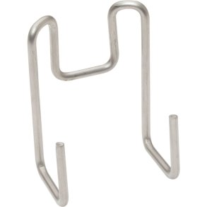 Redskabskrog, Diversey TASKI, 65x89x60mm, s�lv, metal, til montering p� reng�ringsvogn, lang *Denne vare tages ikke retur*