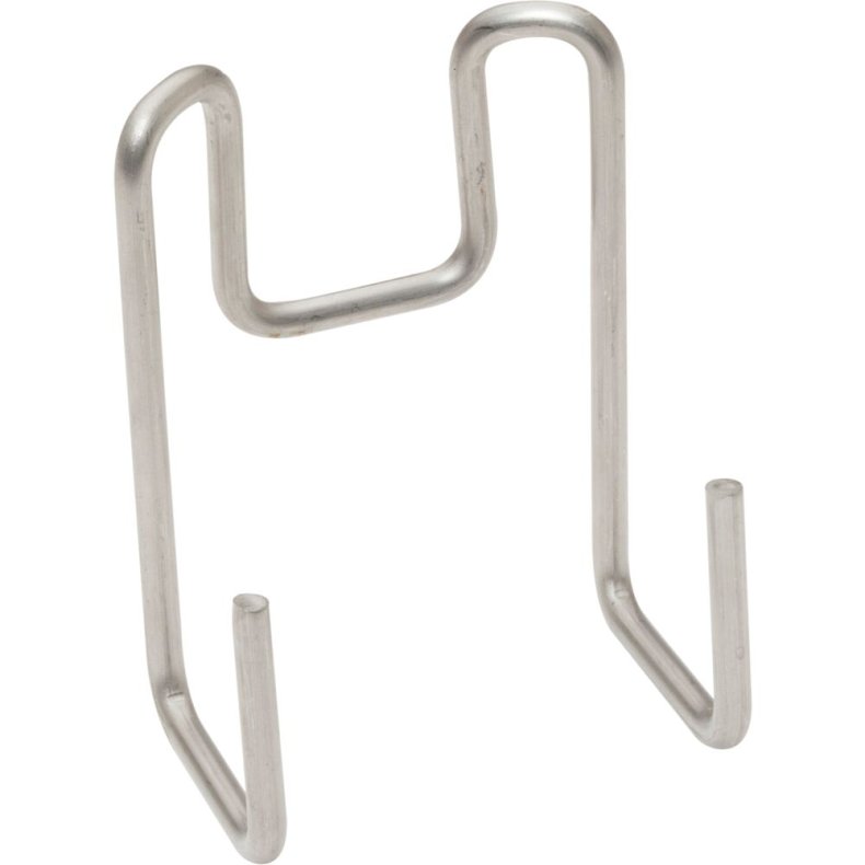 Redskabskrog, Diversey TASKI, 65x89x60mm, s�lv, metal, til montering p� reng�ringsvogn, lang *Denne vare tages ikke retur*